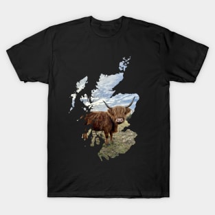 Scottish Highland Cow Country of Scotland T-Shirt